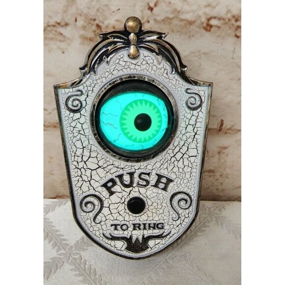 Halloween Doorbell Eyeball Gemmy Animated Prop - Picture 4 of 8